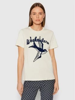 Weekend Max Mara Γυναίκες T-shirts T-Shirt Suvi 59710527 Μπεζ Regular Fit