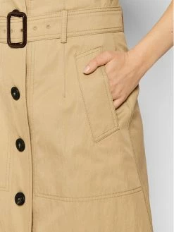 Weekend Max Mara Γυναίκες Midi Φούστα σε γραμμή Α Vanda 51010227 Μπεζ Regular Fit -Max Mara Εκπτώσεις unnamed file 715