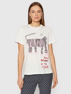 Weekend Max Mara Γυναίκες T-shirts T-Shirt Suvi 59710527 Λευκό Regular Fit