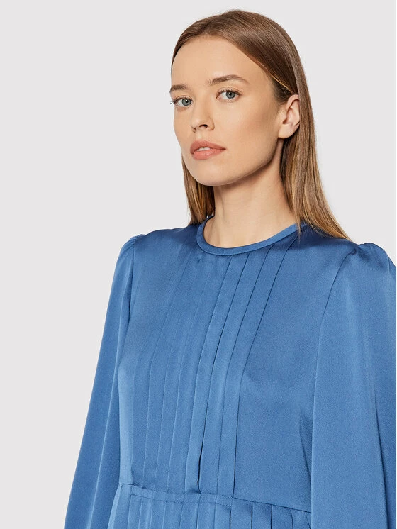 Weekend Max Mara Γυναίκες Καθημερινά Φορέματα Φόρεμα καθημερινό Schermo 52210427 Σκούρο μπλε Regular Fit 4 Weekend Max Mara Γυναίκες Καθημερινά Φορέματα Φόρεμα καθημερινό Schermo 52210427 Σκούρο μπλε Regular Fit - Image 4