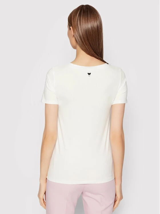 Weekend Max Mara Γυναίκες T-shirts T-Shirt Multib 59710227 Λευκό Regular Fit 3 Weekend Max Mara Γυναίκες T-shirts T-Shirt Multib 59710227 Λευκό Regular Fit - Image 3