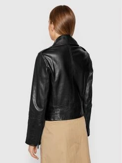 Weekend Max Mara Γυναίκες Δερμάτινα Μπουφάν Μπουφάν δερμάτινο Mania 54410527 Μαύρο Regular Fit -Max Mara Εκπτώσεις unnamed file 824