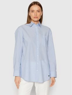 Weekend Max Mara Γυναίκες Casual Πουκάμισα Πουκάμισο Laziale 51910127 Μπλε Regular Fit
