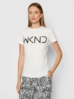 Weekend Max Mara Γυναίκες T-shirts T-Shirt Rana 59760419 Λευκό Regular Fit