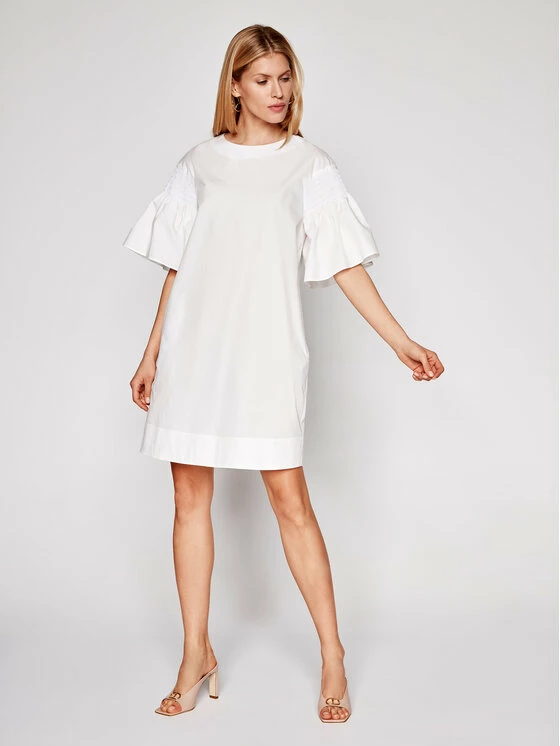 Weekend Max Mara Γυναίκες Καθημερινά Φορέματα Φόρεμα καθημερινό Pacos 52212211 Λευκό Regular Fit 2 Weekend Max Mara Γυναίκες Καθημερινά Φορέματα Φόρεμα καθημερινό Pacos 52212211 Λευκό Regular Fit - Image 2